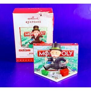 Hallmark Keepsake Ornament Monopoly Family Game Night 2015 2nd In Series